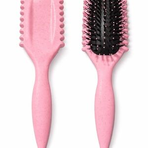 Pink Hair Brush with Black Bristles